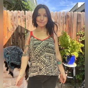 Retro Funky Sleeveless Mod Top